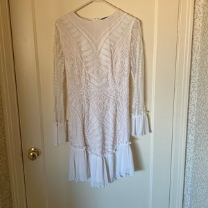 Simplee. Size small. White/off white dress. Worn 1X. Very cute. Modest.